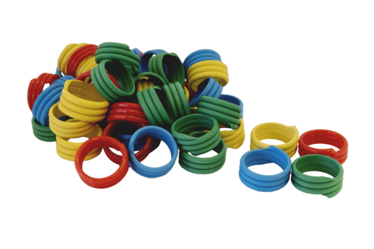Coil-on Chicken Rings - 50 Pack Assorted